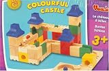 Colourful Castle Set,set Wooden Building Blocks