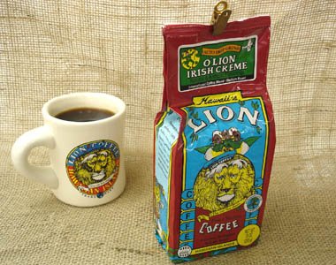 ハワイ大人気 ライオンコーヒー アイリッシュクリーム フレーバー・粉(283g・袋)