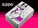 zippoライター*ジッポー（レギュラー） バラの下着姿♪セクシージッポ シルバーバレル仕上げ