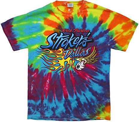 Strokers Dallas Flying Eyeball Tie Dye Tee Shirt