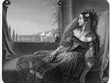 Elegant Spanish Woman Dressed in Period Clothing and Relaxing on a Sofa Photographic Poster Print, 40x30