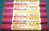 Burt's Bees Natural Makeup Papaya Lip Shimmer 0.09 oz. (Pack of 5)