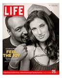 Rent Co-stars Jesse L. Martin and Idina Menzel, November 25, 2005 Photographic Poster Print by Karina Taira, 8x10
