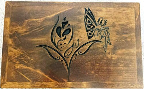 420 Tokebox with Lock Light Brown Fairy Hardwood