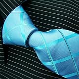 Brand New B. Boss Blue Checkers Silk Mens Neck Tie Zl1134
