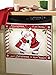 Kissing Santa Christmas Kitchen Dishwasher Cover Small