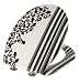 Wenko - 17615100 - Abattant - Ornamento Nero - Blanc / Décor Noir