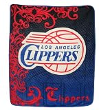 NBA Los Angeles Clippers Super Soft Plush Blanket / Fleece Couch Throw - Blue & Red