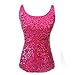 MapleClan Party Club Wear Glitter Sequined Women's Vest Tank Top
