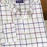 Windowpane Luxury 120s Cotton Long Sleeve Sport Shirt