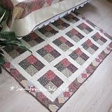 Shabby Chic Vintage Patched/Quilted Area Rug 37"x61"