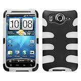 HTC Inspire 4G Hybrid Protector Case Cover-Black/White