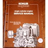 Kohler Engines Single Cylinder Engine Service Manual Model K91, K141, K161, K181, K241, K301, K321, K341