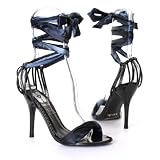 Produkt-Bild: Damen Schuhe, Pumps, TX036, Synthetik in hochwertiger Leder Optik und Textil