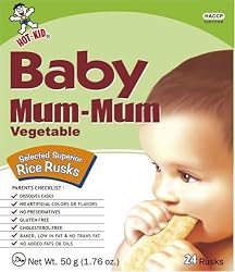Hot Kid Baby Mum-Mum Vegetable Flavor Rice Rusks, 24-Count (Pack of 6)