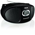 Philips - AZ302/12 - Radio CD mp3 - Tuner analogique - 2 x 1 W - Noir laqu�