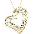 14K Yellow Gold "Grandma" Heart