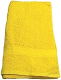 2-Pak Yellow Terry Bath Sheet or Beach Blanket, (104509-YEL) 34in x 64in, strong, absorbent.