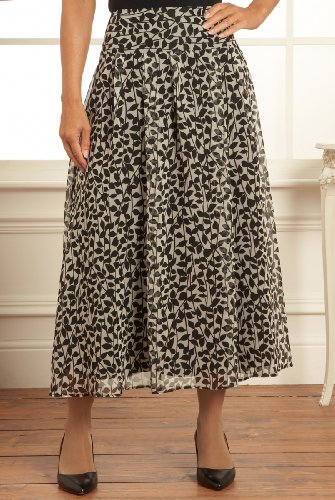 Classic Collection Leaf Print Skirt