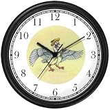 Mother Goose No.2 by Artist: Sylvia Long Wall Clock by WatchBuddy Timepieces (Black Frame)