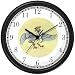 Mother Goose No.2 by Artist: Sylvia Long Wall Clock by WatchBuddy Timepieces (Black Frame)