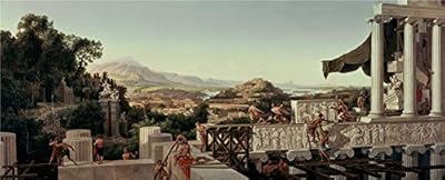 Oil Painting 'August Wilhelm Julius Ahlborn Blick In Griechenlands Blute ' Printing On Polyster Canvas , 8 X 20 Inch / 20 X 50 Cm ,the Best Kitchen Artwork And Home Artwork And Gifts Is This Imitations Art DecorativePrints On Canvas
