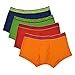 Men's 4-Pack Fashion Boxer Briefs Underwear by LUK Poppy/Marigold/Apple/Ink Large