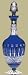 BLUE KING LOUIS WINE DECANTER