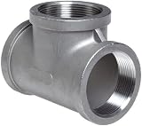 Stainless Steel 304 Cast Pipe Fitting, Tee, MSS SP-114, 1/2