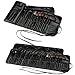 ACEVIVI Professional 24 pcs Original Wooden Handle Handmade Cosmetic Makeup Brushes Facial Brush Kit Set with Leather Case