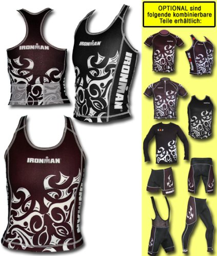 Damen Running Tee Ironman Women Tight Tri-Tank Top Tattoo SZ