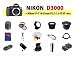 Nikon D3000 Digital SLR Camera + 18-55mm Lens + 3.5x Telephoto Lens + 0.40 Fish-Eye Lens + Filter Kit + 8GB SD + Card Reader + 2 Extra Batteries + Case + Mini HDMI Cable + Tripod + Monopod + Starter Kit + MORE!