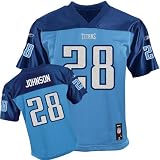 Reebok Tennessee Titans Chris Johnson Girl's Replica Jersey Large