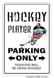 HOCKEY PLAYER ~Sign~ parking fan stick puck fan gift