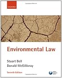 Cover of Environmental Law by Stuart Bell Donald McGillivray 0199211027