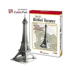 3DPuzzleCubicFunEiffelTower
