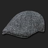 Black & White Salt and Pepper Ivy Cap Golf Hat Size Small/Medium
