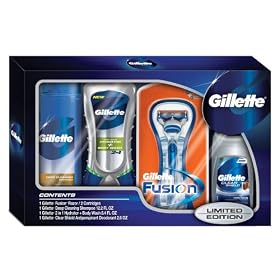 Gillette Fusion Manual Bonus Pack Gift Set
