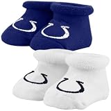 Indianapolis Colts Infant Royal Blue 2-Pack Bootie Socks
