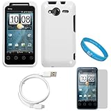 White Durable Protective Rubberized 2 Piece Crystal Hard Case Cover for Spr ....