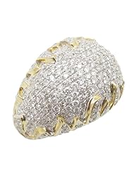 14k Yellow Gold 2.72ctw Diamond Cocktail Ring 17058Y Size 8