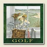 Golf Bag, Set of 4 Ceramic Coasters