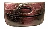 Nine Co Aligator Patent Clutch Purple Bag Ombre Skin