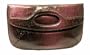 Nine Co Aligator Patent Clutch Purple Bag Ombre Skin