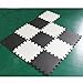 AGPtek 10 Piece Eva Foam Puzzle Exercise Mat Interlocking Floor Tiles — White and Black