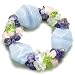 Amulet Large Faceted Blue Lace Agate with Rock Quartz, Peridot, Rose Quartz, Amethyst Chips Good Luck Powers Gemstone Bracelet
