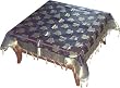 Tablecloth Organza Silk Linen 42 x 44 inches (btc051)