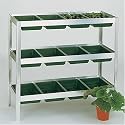Two Wests 36" Seed Tray Rack With 12 Seed Trays