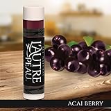 All Natural Luxury Lip Balm by L'AUTRE PEAU | Acai Berry, Asian Pear, Honey & Pomegranate Flavors - Special 4 Pack Gift Set | Moisturizer (Natural Beeswax) | The Decadence Lip Balm Gift Set