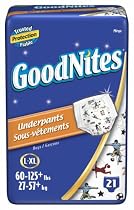 GoodNites&nbsp;Underpants for Boys, Large/Extra-Large, Mega Pack, 21 Underpants